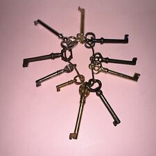Metal Magery Skeleton Key Set Reproduction for Antique Furniture - 10 keys picture