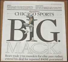 9/2/2018 Chicago Tribune Sports Oakland Raiders Trade Khalil Mack To Bears picture