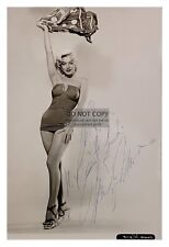 MARILYN MONROE WEARING SWIMSUIT SEXY AUTOGRAPHED 1953 4X6 PUBLICITY PHOTO picture
