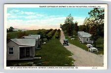 Cumberland MD-Maryland, Tourist Cottages, Shipways Inn, Antique Vintage Postcard picture