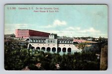 Columbia, SC-South Carolina, Canal Power House & Duck Mill, Vintage Postcard picture