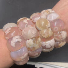 1pcs Natural Crystal Quartz  Oriental Cherry Agate Bracelet Bangle Reiki Healing picture