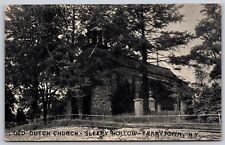Postcard Old Dutch Church, Sleepy Hollow, Tarrytown NY 1936 T164 picture