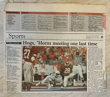 Arkansas Razorbacks Texas Longhorns SWC Football Game Sports Page 10/19/1991 picture