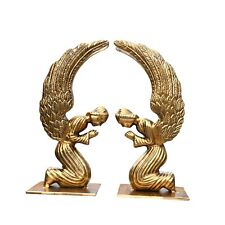 Angel Statue Pair Sculpture Figurine Small Collectible Holy Arc of Covenant picture