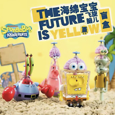 SpongeBob Strange Flying Brain Blind Box Mystery Figures Action Kawaii Toys Gift picture