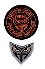 Blade Runner Owl Logo Tyrell Genetic Replicant More Than 2PC Human HOOK Patch  picture