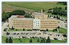 c1950's St. Joseph's Hospital Aerial View Building Concordia Kansas KS Postcard picture