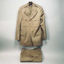 Vintage WWII 1943 US Army Issued 575 Summer Uniform Tunic Pants 5 Bars Size 34S picture