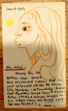 Karl Priebe Drawing Magic Realism Postcard Edward P Halline Music Critic Look picture