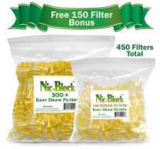 NIC-BLOCK  Cigarette Filters Bulk Economy Pack 300 + 150 FREE BONUS FILTERS picture
