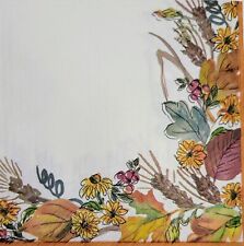 TWO Individual Paper Lunch Decoupage Napkins - 2161 Farmhouse Leaves picture