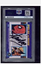 STAN LEE SIGNATURE 9 PSA/DNA CERT 1992 Marvel Universe Spider-man Wolverine  picture
