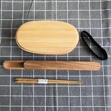 Japanese 2 Tier Large Capacity Cedar Bento Box Very Popular Natural Wood Chopsti picture