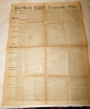 August 14, 1878 Hartford Courant Extra Wallingford Connecticut Tornado Newspaper picture