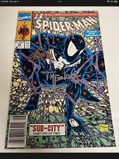 Spider-Man #13 Signed Stan Lee & Todd McFarlane Spider-Man 1 Homage Newsstand picture