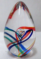GES Glass Eye Studio Vintage 1996 Glass Paperweight figurine swirl 3