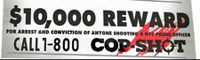 NYPD rear COP SHOT Police NON Reflective Bumper Decal 2023 Print Version picture