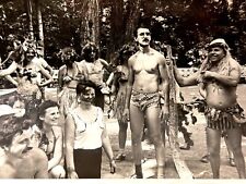 1970s Muscular Guys Shirtless Men Beefcake Masquerade Gay Int VINTAGE B&W PHOTO picture