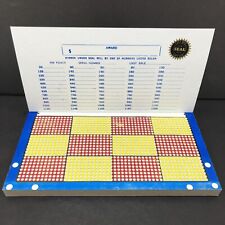 $1.00 BLANK Punch Board Card Money GAME Raffle Gambling 1,200 Hole W/ Magic Seal picture