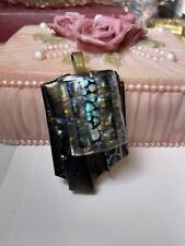 Vtg Bismuth Rainbow Reflections Crystal Pendant Nice One Left picture