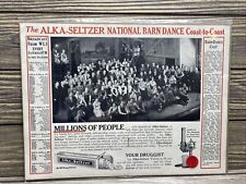Vintage Alka-Seltzer National Barn Dance Advertisement 1936  picture