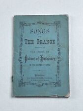 Antique Songs for the Grange Patrons Husbandry United States 1874  picture