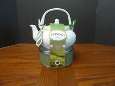 Twinings of London White Teapot with Green Tea Gift Set NWT picture