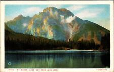Leigh Lake WY-Wyoming, Mt. Moran Across the Lake, Vintage Postcard picture