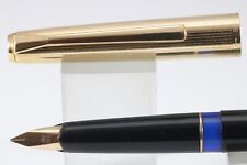 Vintage (c1970-73) Pelikan P30 Black & Rolled Gold Cartridge Medium Fountain Pen picture