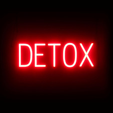 DETOX Neon-Led Sign for Beauty Salons and Spas. 20.8