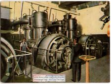 Steam Turbine Engine From Hero Of Alexandria To Parsons 1930s Ad Trade Card picture