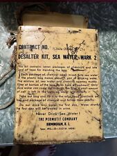 G.I. DESALTER  KIT  SEA  WATER  MARK 2  1955 picture