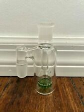 14MM GREEN GLASS WATER PIPE ASH CATCHER CLEAR HONEYCOMB PERC 90DEGREE picture