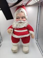 Vintage Rushton Santa Claus Rubber Face Doll Christmas White Boots 15
