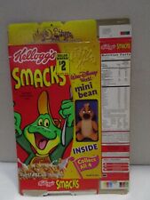 KELLOGG'S Empty Cereal Box 2000 SMACKS Disney Mini Bean ~Used~ Flat picture