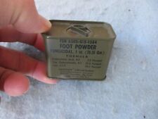 Vietnam War US Army Foot Powder OD Container Never Used 1970 Marked Nam picture