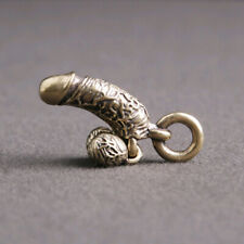 Mini Cool Creative Brass Male Penis Pendant Car Keychain Funny Simulation Chick  picture