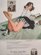 1953 Esquire Original Art Ad Advertisement Springs Cotton Mills Springmaid picture