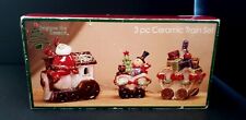 3 Piece Bealls Ceramic Christmas Train  picture