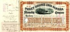 Puget Sound and Alaska Steamship Co. signed by Charles H. Leland and Colgate Hoy picture
