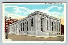 Lafayette IN-Indiana, New Post Office, Exterior, c1940 Vintage Postcard picture