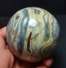 Rare 598G Natural Polished Orbicular Ocean Jasper Sphere Ball Healing WD1342 picture