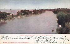Lagoon in Lincoln Park from High Bridge, Chicago, IL, Postcard, Used in 1905 picture
