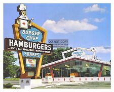 BURGER CHEF VINTAGE BURGER JOINT SHAKES RESTRAUNT 8X10 PHOTO picture