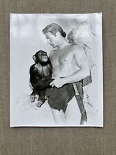 Vintage Lex Barker TARZAN Photograph With Chimp picture