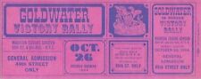 Barry Goldwater Victory Rally 1964 Ticket, Madison Square Garden, New York City picture