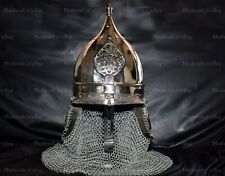 Middle East Armor Turkish Helmet With Aventail Chain Medieval Ottoman Helmet picture