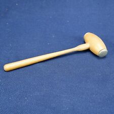Small Vintage Wooden Mallet w/ Metal Face Plates picture