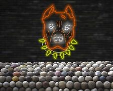 American Pitbull Terrier Face Neon sign, Dog Pets Neon Sign picture